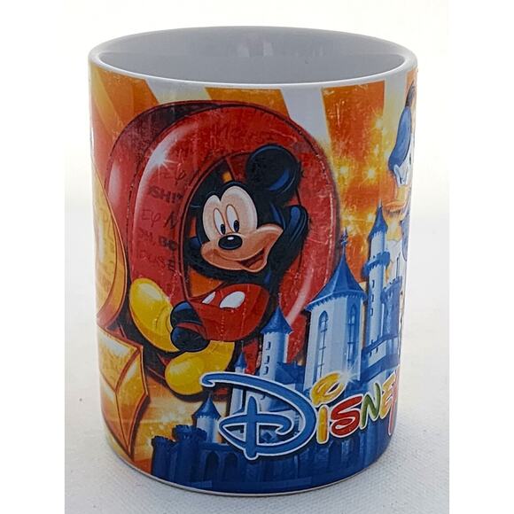 MUG-DISNEY-JERRY LEIGH DESIGN-2013-Disney Parks-Pluto-Mickey-Donald-Goofy-16 OZ - Picture 7 of 16